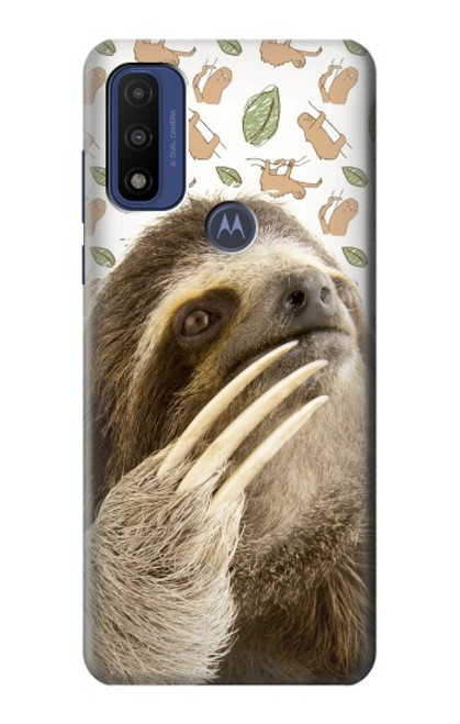S3559 Motif Sloth Etui Coque Housse pour Motorola G Pure