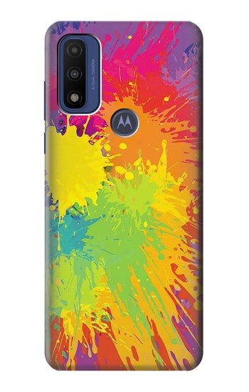 S3675 Tâche de couleur Etui Coque Housse pour Motorola G Pure