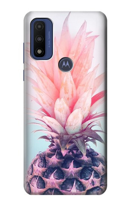 S3711 Ananas rose Etui Coque Housse pour Motorola G Pure