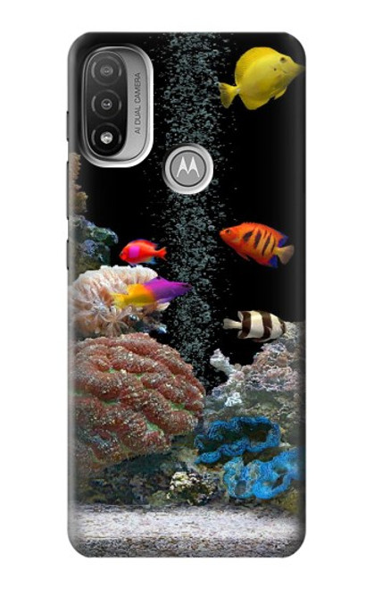 S0226 L'aquarium Etui Coque Housse pour Motorola Moto E20,E30,E40