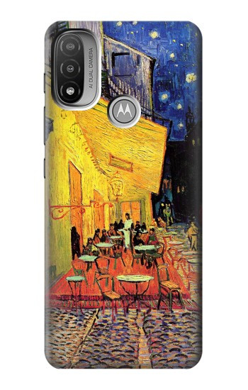 S0929 Van Gogh Café Terrasse Etui Coque Housse pour Motorola Moto E20,E30,E40