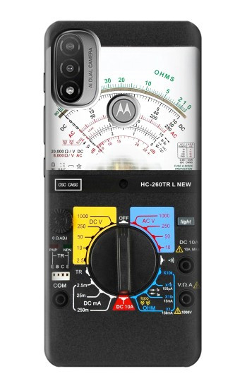 S2660 Multimètre analogique imprimé graphique Etui Coque Housse pour Motorola Moto E20,E30,E40