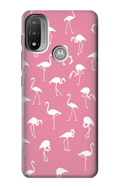 S2858 Motif Flamant rose Etui Coque Housse pour Motorola Moto E20,E30,E40