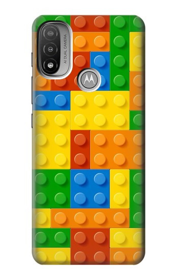 S3595 brique Jouet Etui Coque Housse pour Motorola Moto E20,E30,E40