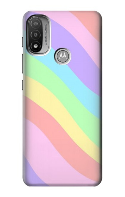 S3810 Vague d'été licorne pastel Etui Coque Housse pour Motorola Moto E20,E30,E40