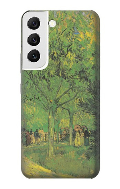 S3748 Van Gogh une ruelle dans un jardin public Etui Coque Housse pour Samsung Galaxy S22