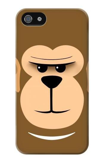 S2721 Cute Grumpy Monkey Cartoon Etui Coque Housse pour iPhone 5 5S SE