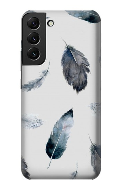 S3085 Motif de peinture Plume Etui Coque Housse pour Samsung Galaxy S22 Plus