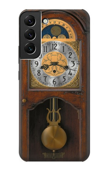 S3173 Grand-père Horloge Antique Horloge murale Etui Coque Housse pour Samsung Galaxy S22 Plus