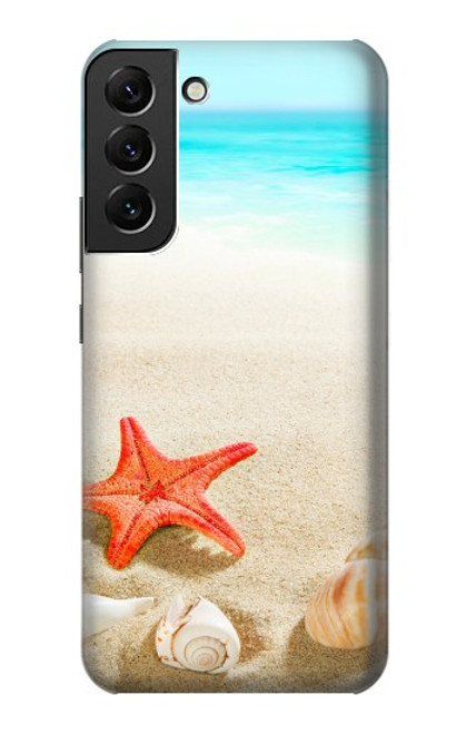 S3212 Coquilles de mer Étoile de mer Plage Etui Coque Housse pour Samsung Galaxy S22 Plus