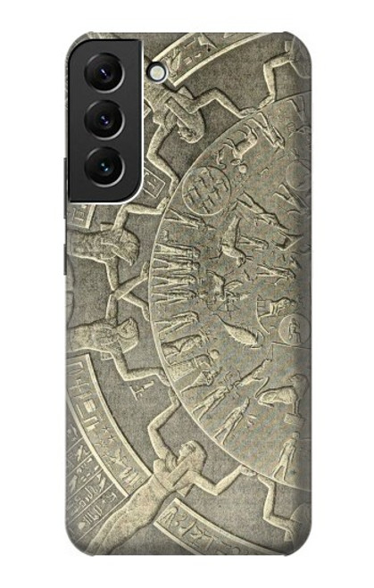S3396 Dendérah Zodiaque Egypte ancienne Etui Coque Housse pour Samsung Galaxy S22 Plus