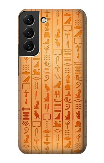 S3440 Hiéroglyphes égyptiens Etui Coque Housse pour Samsung Galaxy S22 Plus