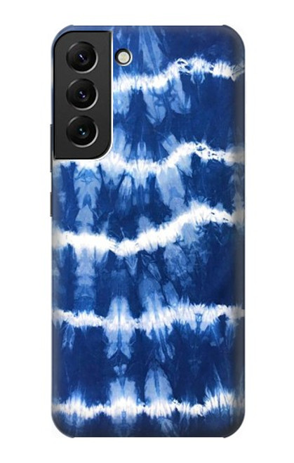 S3671 Tie Dye bleu Etui Coque Housse pour Samsung Galaxy S22 Plus