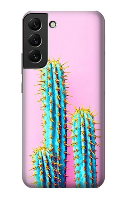 S3673 Cactus Etui Coque Housse pour Samsung Galaxy S22 Plus