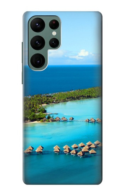 S0844 Bora Bora Etui Coque Housse pour Samsung Galaxy S22 Ultra