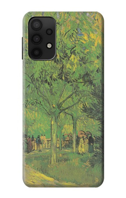 S3748 Van Gogh une ruelle dans un jardin public Etui Coque Housse pour Samsung Galaxy M32 5G