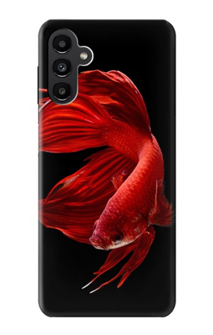 S2092 Rouge Poisson Combattant Etui Coque Housse pour Samsung Galaxy A13 5G