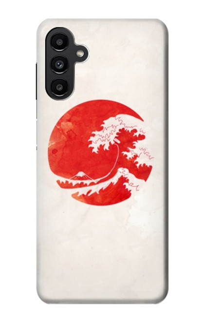 S3237 Waves Japon Drapeau Etui Coque Housse pour Samsung Galaxy A13 5G