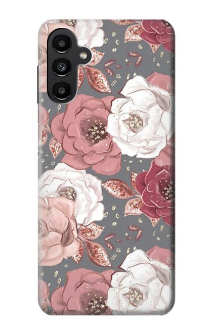 S3716 Motif floral rose Etui Coque Housse pour Samsung Galaxy A13 5G