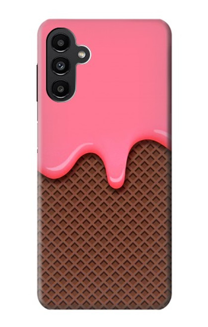 S3754 Cornet de crème glacée à la fraise Etui Coque Housse pour Samsung Galaxy A13 5G