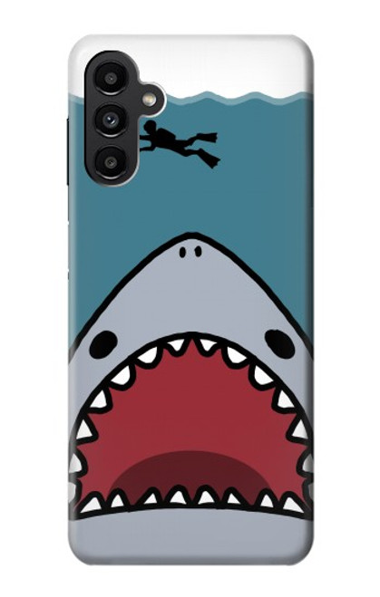 S3825 Plongée en mer de requin de dessin animé Etui Coque Housse pour Samsung Galaxy A13 5G