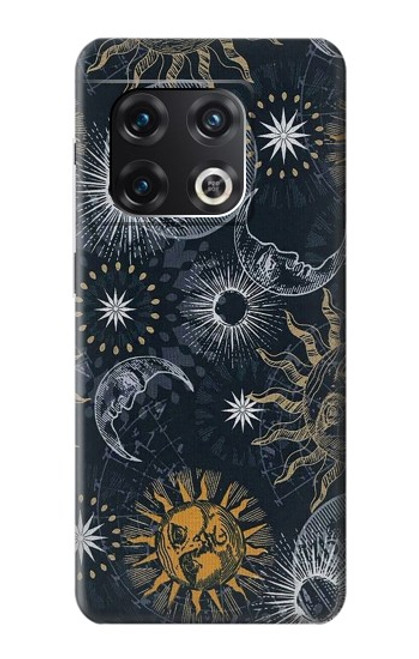 S3702 Lune et soleil Etui Coque Housse pour OnePlus 10 Pro