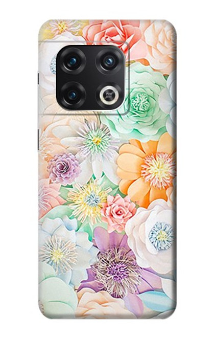 S3705 Fleur florale pastel Etui Coque Housse pour OnePlus 10 Pro