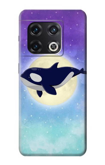 S3807 Killer Whale Orca Lune Pastel Fantaisie Etui Coque Housse pour OnePlus 10 Pro