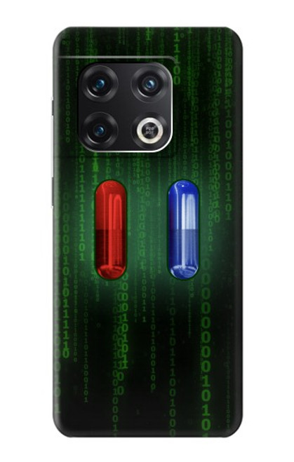 S3816 Comprimé Rouge Comprimé Bleu Capsule Etui Coque Housse pour OnePlus 10 Pro