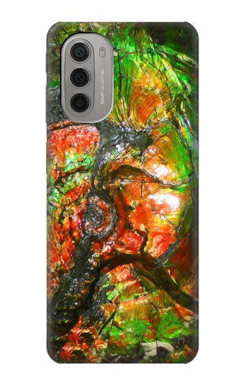 S2694 ammonite Fossile Etui Coque Housse pour Motorola Moto G51 5G