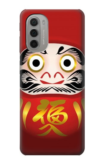 S2839 Japon Daruma Poupée Etui Coque Housse pour Motorola Moto G51 5G