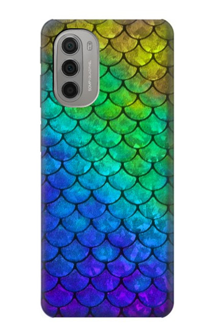 S2930 Sirène écailles de poisson Etui Coque Housse pour Motorola Moto G51 5G