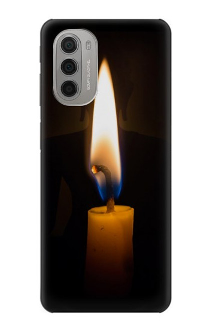 S3530 Bouddha bougie allumée Etui Coque Housse pour Motorola Moto G51 5G