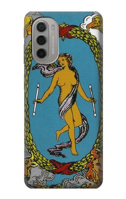 S3746 Carte de tarot le monde Etui Coque Housse pour Motorola Moto G51 5G