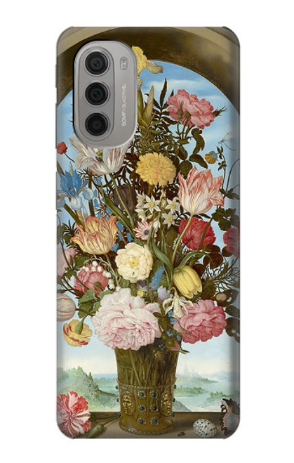 S3749 Vase de fleurs Etui Coque Housse pour Motorola Moto G51 5G