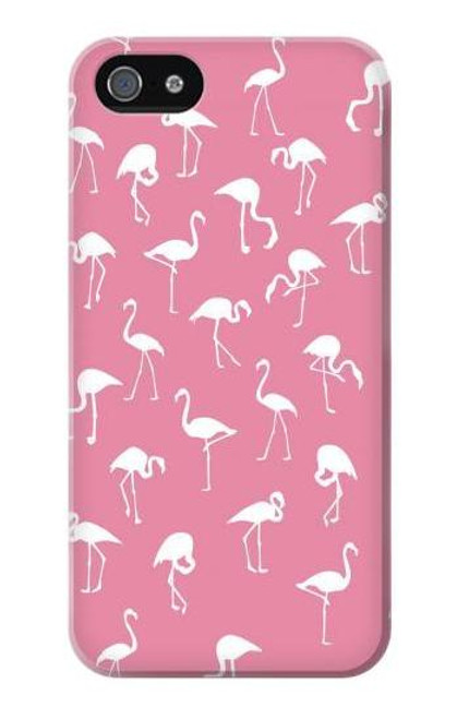 S2858 Pink Flamingo Pattern Etui Coque Housse pour iPhone 5 5S SE