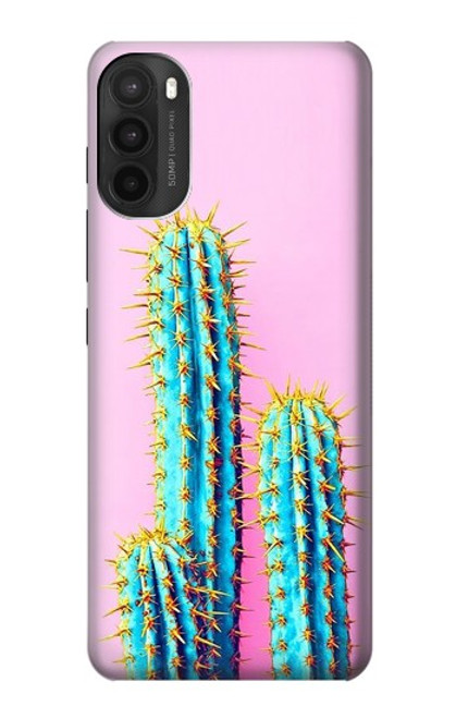 S3673 Cactus Etui Coque Housse pour Motorola Moto G71 5G