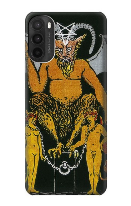 S3740 Carte de tarot le diable Etui Coque Housse pour Motorola Moto G71 5G