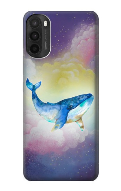 S3802 Rêve Baleine Pastel Fantaisie Etui Coque Housse pour Motorola Moto G71 5G