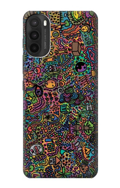 S3815 Art psychédélique Etui Coque Housse pour Motorola Moto G71 5G