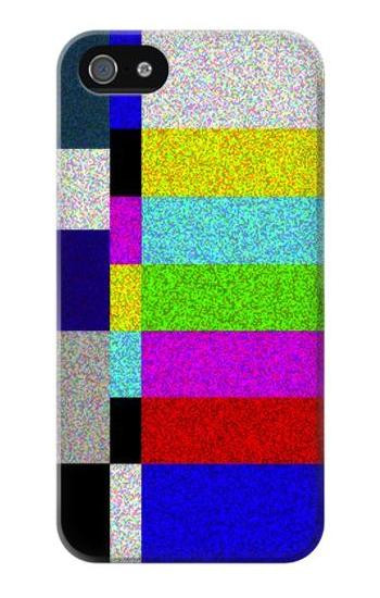 S2871 Noise Signal TV Etui Coque Housse pour iPhone 5 5S SE