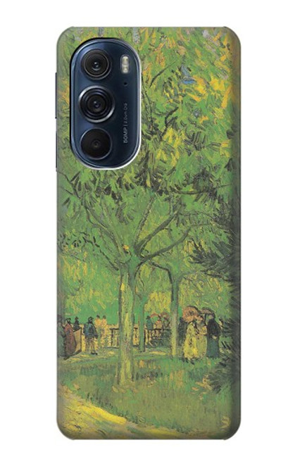 S3748 Van Gogh une ruelle dans un jardin public Etui Coque Housse pour Motorola Edge X30