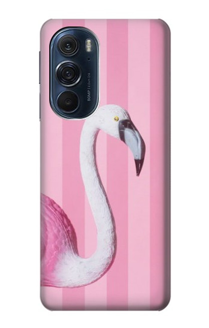 S3805 Flamant Rose Pastel Etui Coque Housse pour Motorola Edge X30