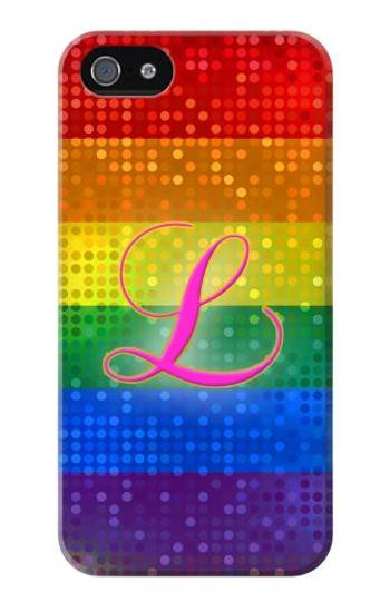 S2900 Rainbow LGBT Lesbian Pride Flag Etui Coque Housse pour iPhone 5 5S SE