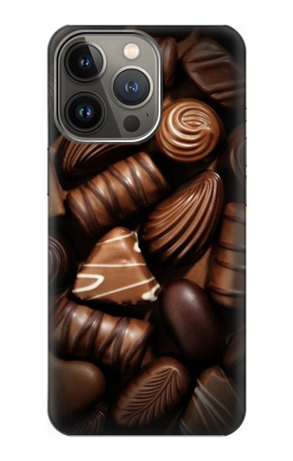 S3840 Amateurs de chocolat au lait au chocolat noir Etui Coque Housse pour iPhone 13 Pro Max