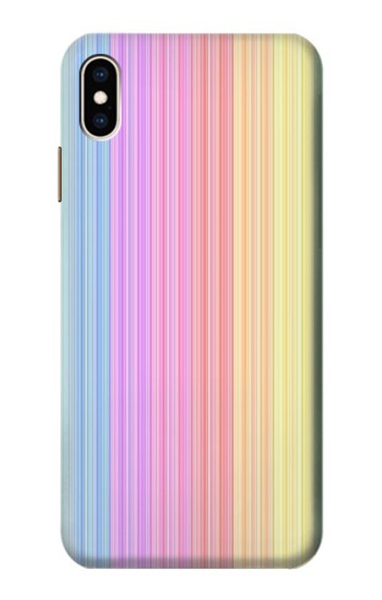 S3849 Couleurs verticales colorées Etui Coque Housse pour iPhone XS Max