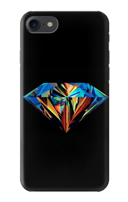 S3842 Diamant coloré abstrait Etui Coque Housse pour iPhone 7, iPhone 8, iPhone SE (2020) (2022)