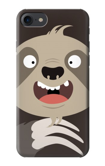 S3855 Dessin animé visage paresseux Etui Coque Housse pour iPhone 7, iPhone 8, iPhone SE (2020) (2022)