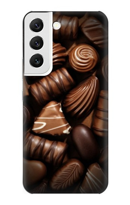 S3840 Amateurs de chocolat au lait au chocolat noir Etui Coque Housse pour Samsung Galaxy S22