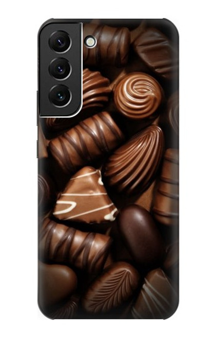 S3840 Amateurs de chocolat au lait au chocolat noir Etui Coque Housse pour Samsung Galaxy S22 Plus